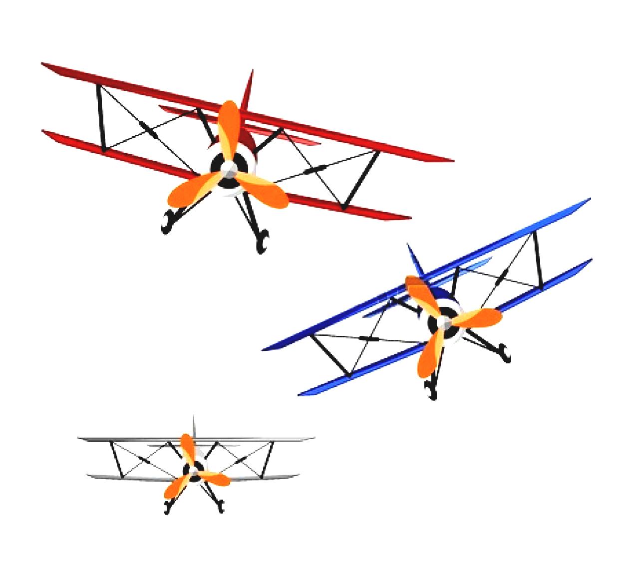 1242x1128 Blue Vintage Plane Clipart