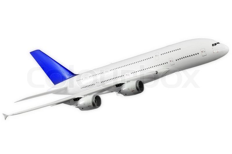 800x533 Modern Airplane Isolated On White Background Stock Photo Colourbox