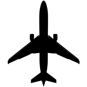 300x300 Boeing Plane Silhouette Clip Art