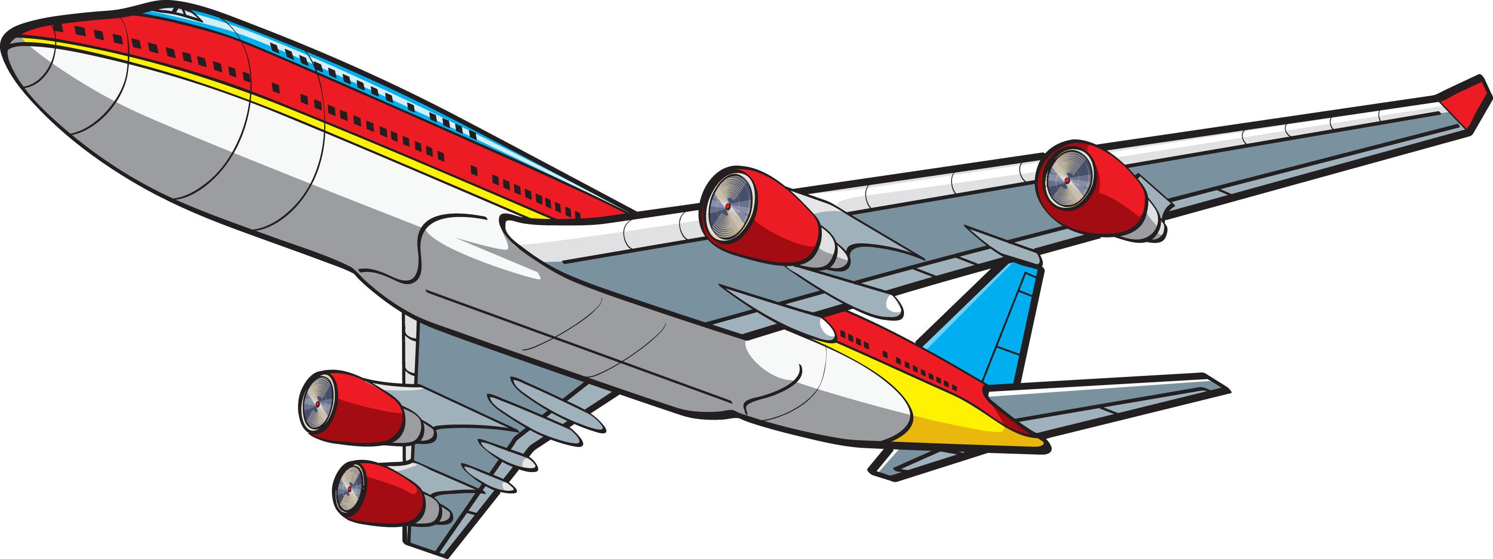 3072x1151 Jet Flight Clipart