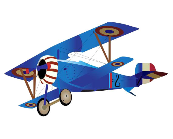 570x460 Vintage Airplane Clip Art