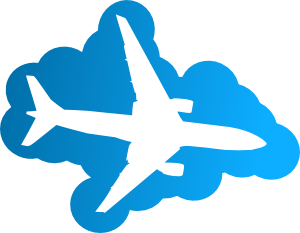 300x233 Plane Silhouette Clip Art