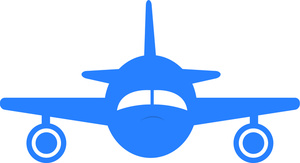300x163 Airplane Clipart Image