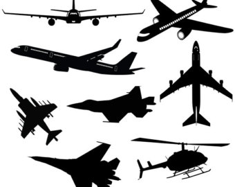 340x270 Airplane Vector Etsy