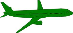 300x135 Airplane Clip Art