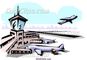 300x206 Airport Vector Clip Art