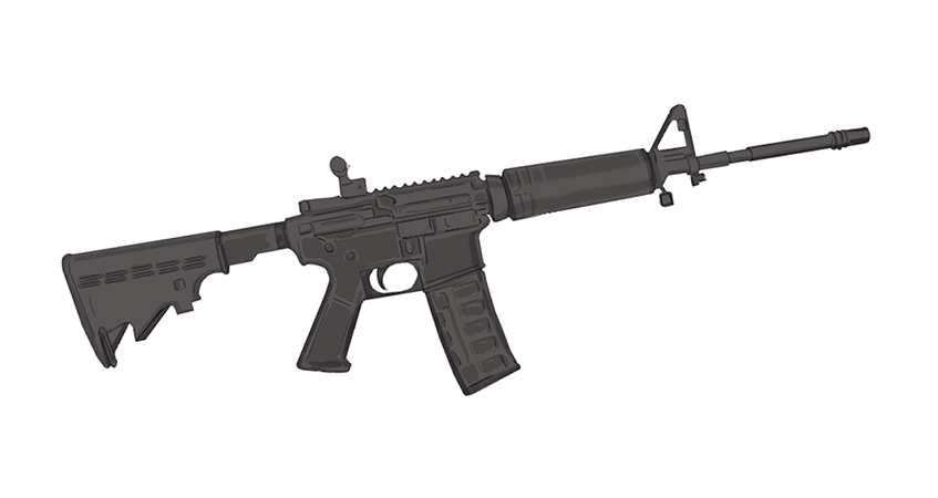847x450 Assault Rifle Clipart Firearm