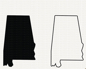340x270 Alabama Outline Etsy