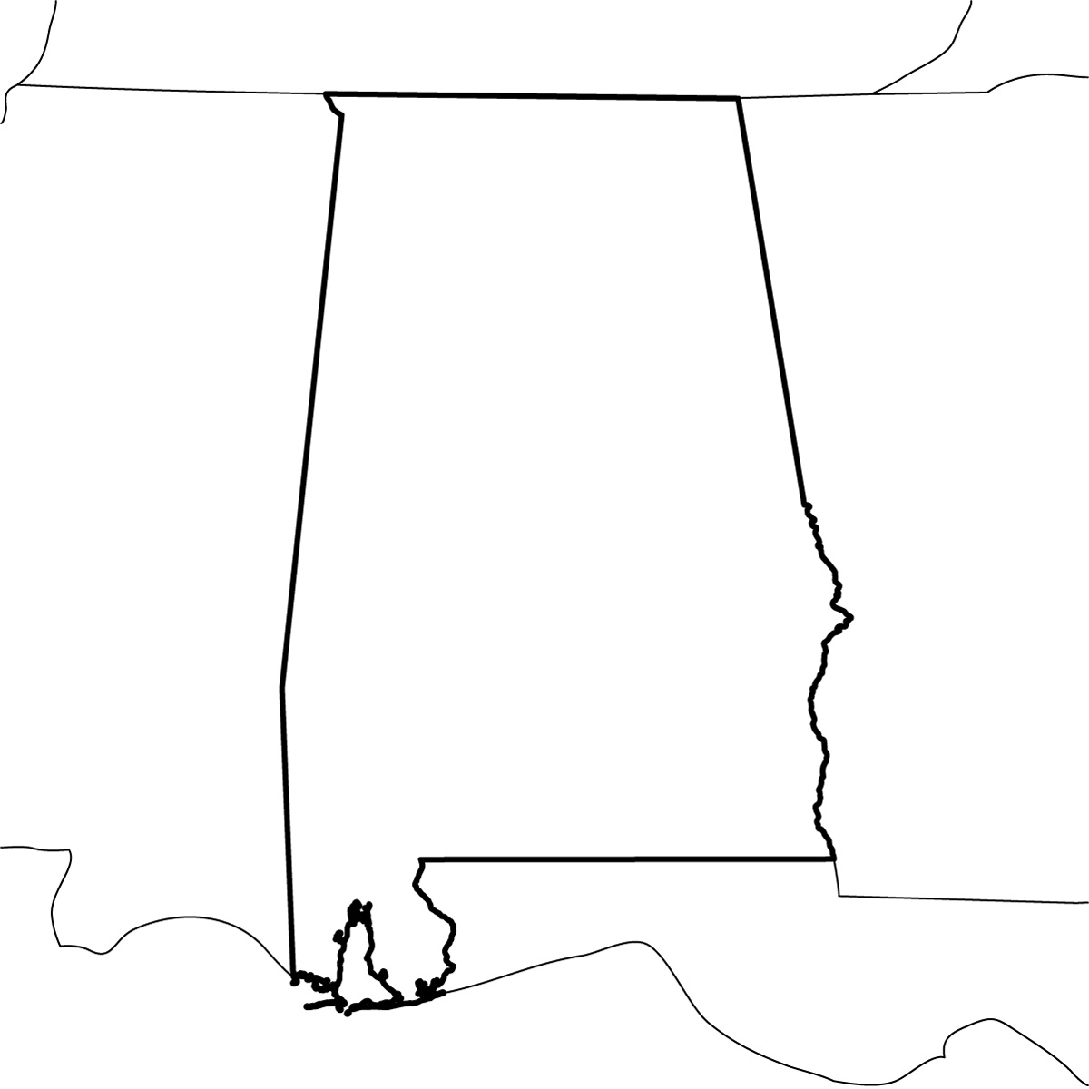 1200x1200 Clipart Maps Of Alabama