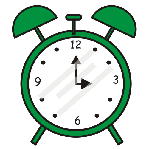 500x500 Colouful Clipart Alarm Clock
