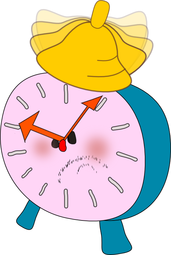 555x827 Animated Alarm Clock Clipart