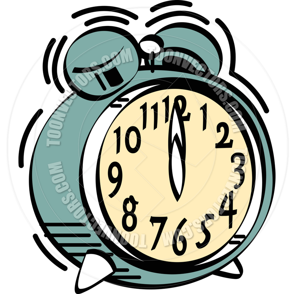 940x940 Cartoon Alarm Clock Vector Illustration By Clip Art Guy Toon