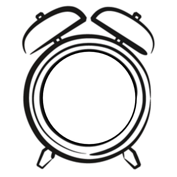 600x600 Alarm Clock Clip Art