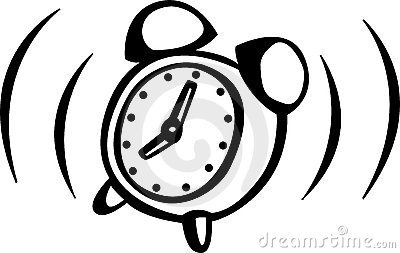 400x253 Ringing Alarm Clock Clipart