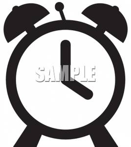 268x300 Picture Black And White Alarm Clock