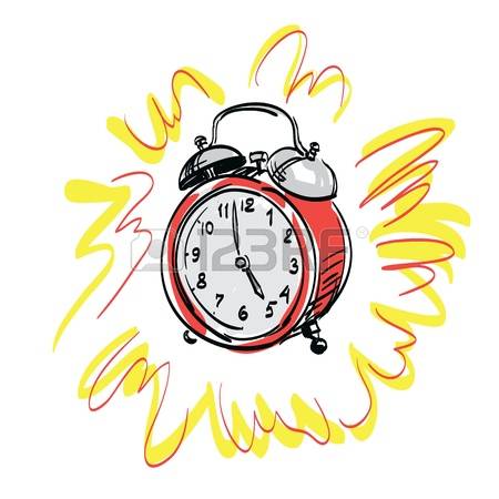 450x450 Ringing Alarm Clock Clipart