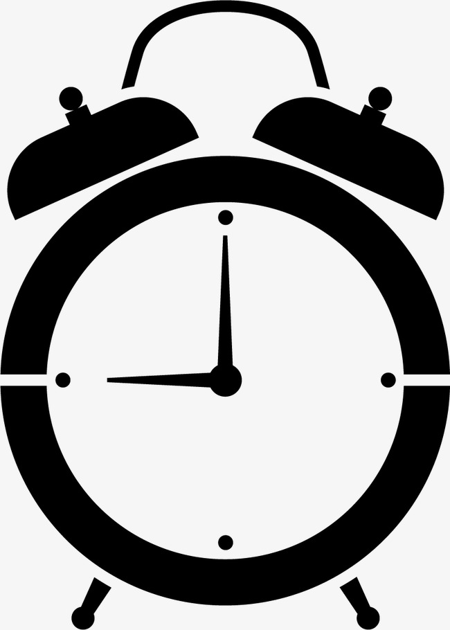 650x910 Alarm Clock Silhouette, Alarm Clock, Time, Watch Png And Vector