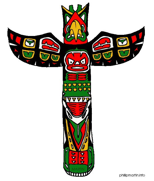 540x634 Totem Pole Clipart Alaska