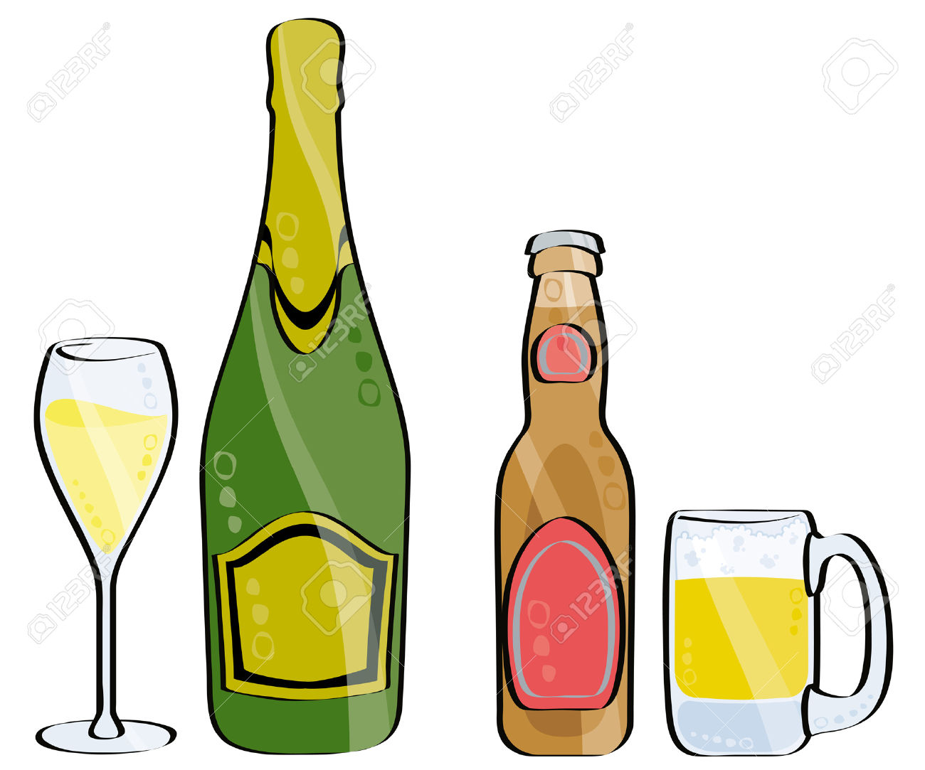 1300x1083 Alcohol Clipart Beer Wine