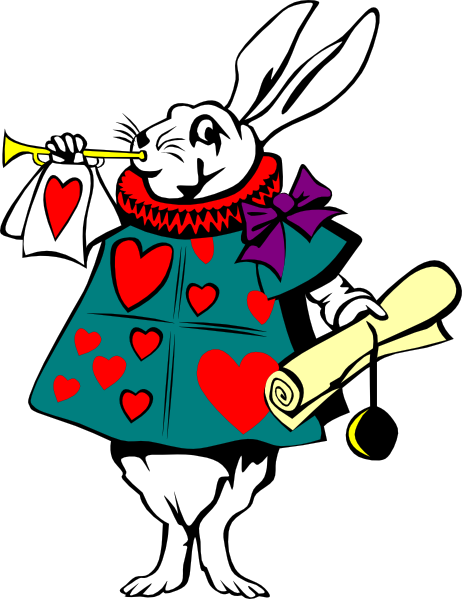 462x599 Alice In Wonderland Rabbit Clip Art