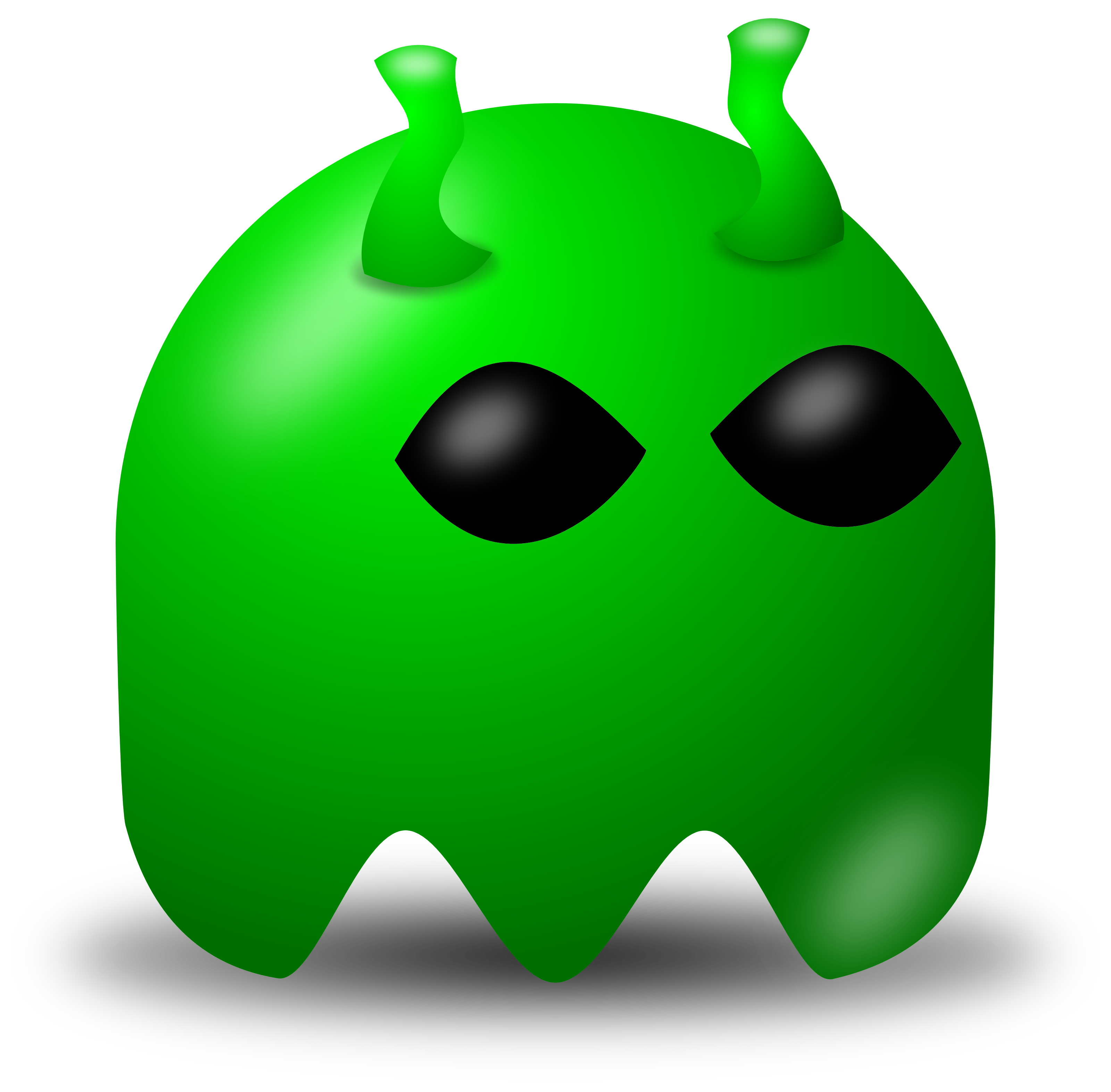 3200x3146 Free Vector Clipart Illustration Of Green Alien Avatar Character
