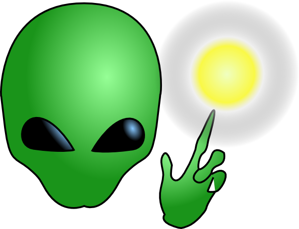 600x460 Alien Wizard Clip Art