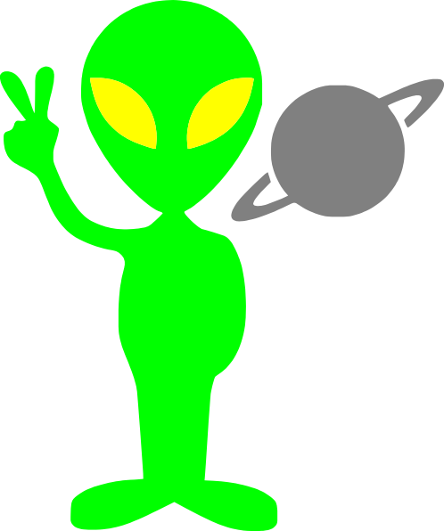 498x596 Alien Clip Art