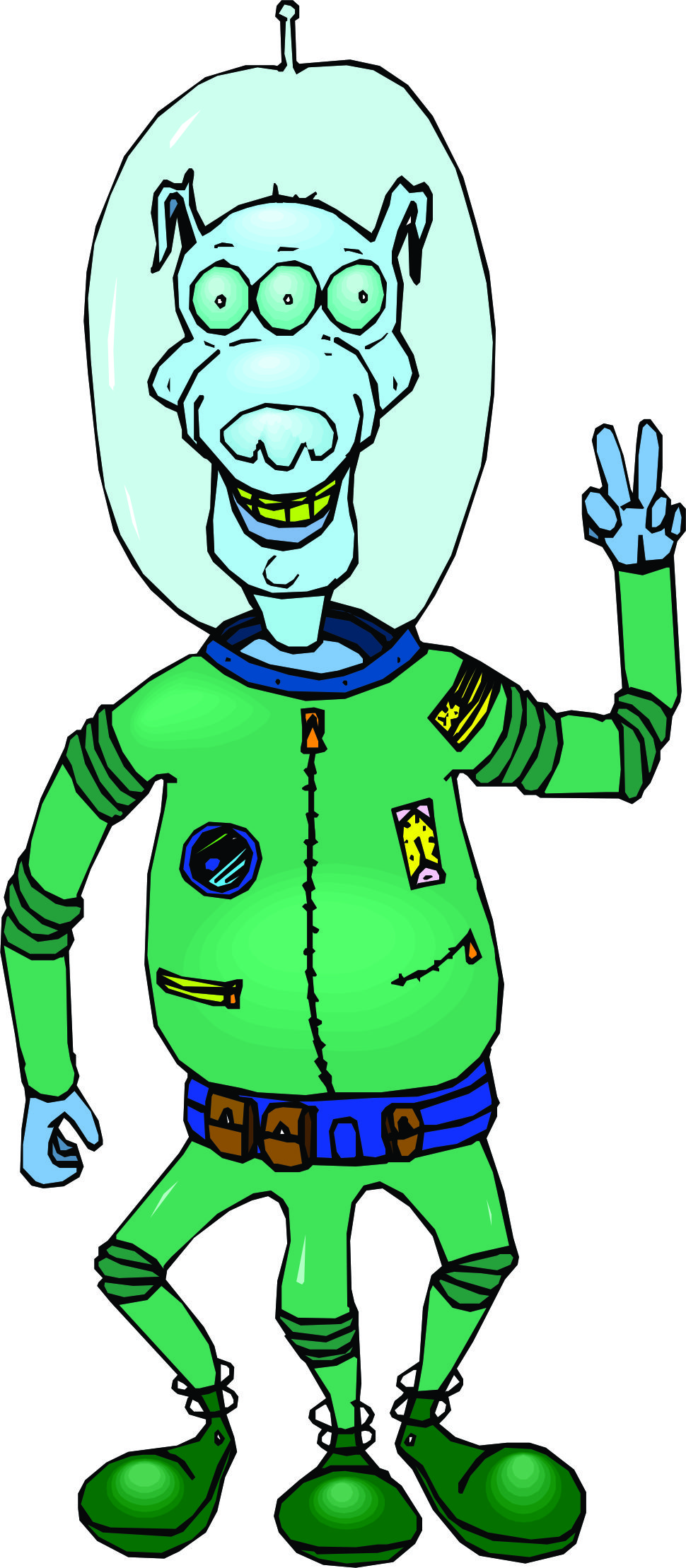 970x2218 Space Clipart Cartoon Alien