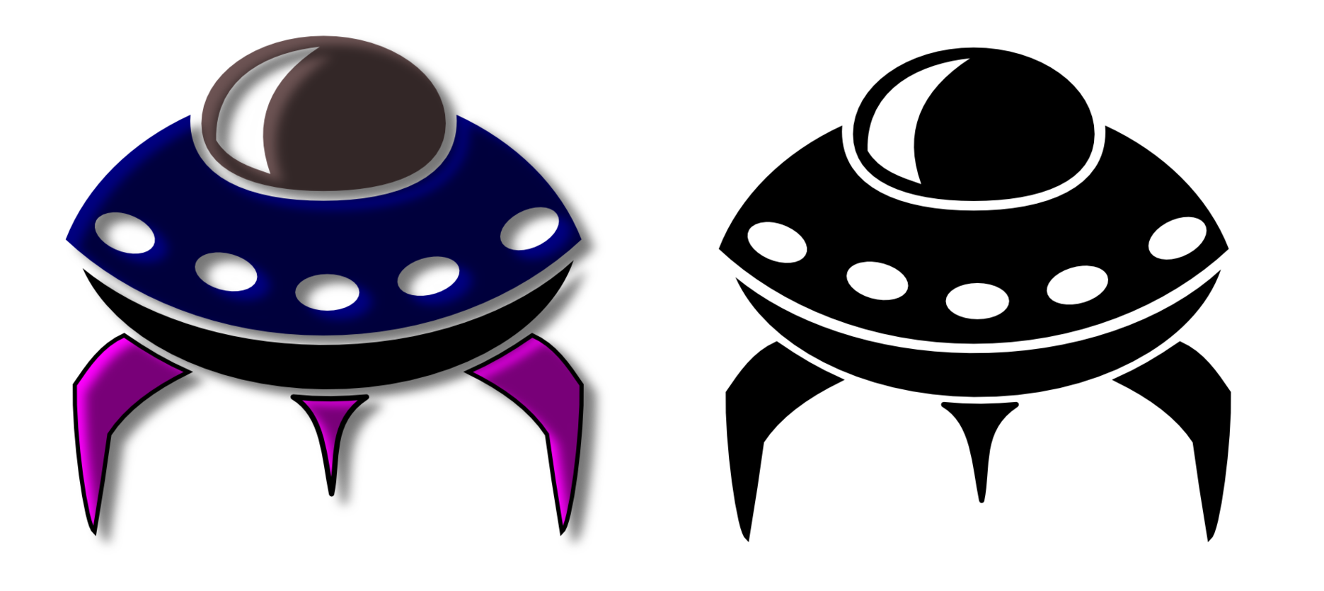 1871x835 Clipart Aliens Space