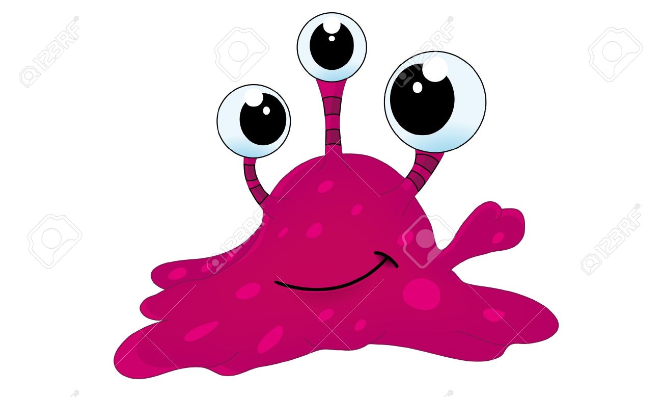 1300x779 Pink Alien Cartoon And Vector Isolated Royalty Free Cliparts