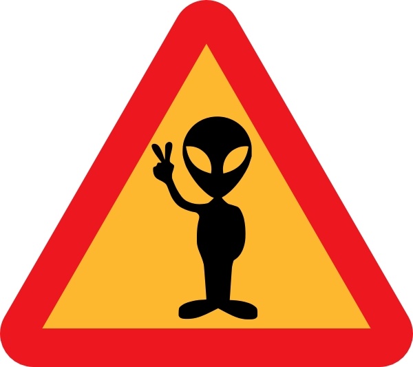 600x533 Warning For Aliens Clip Art Free Vector In Open Office Drawing Svg