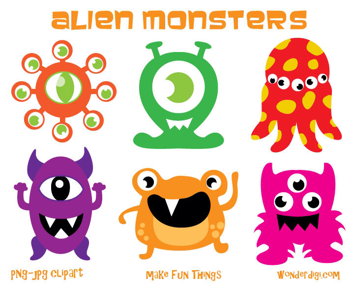 720x576 Alien Clipart Monster Party