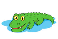 195x131 Free Alligator Clipart