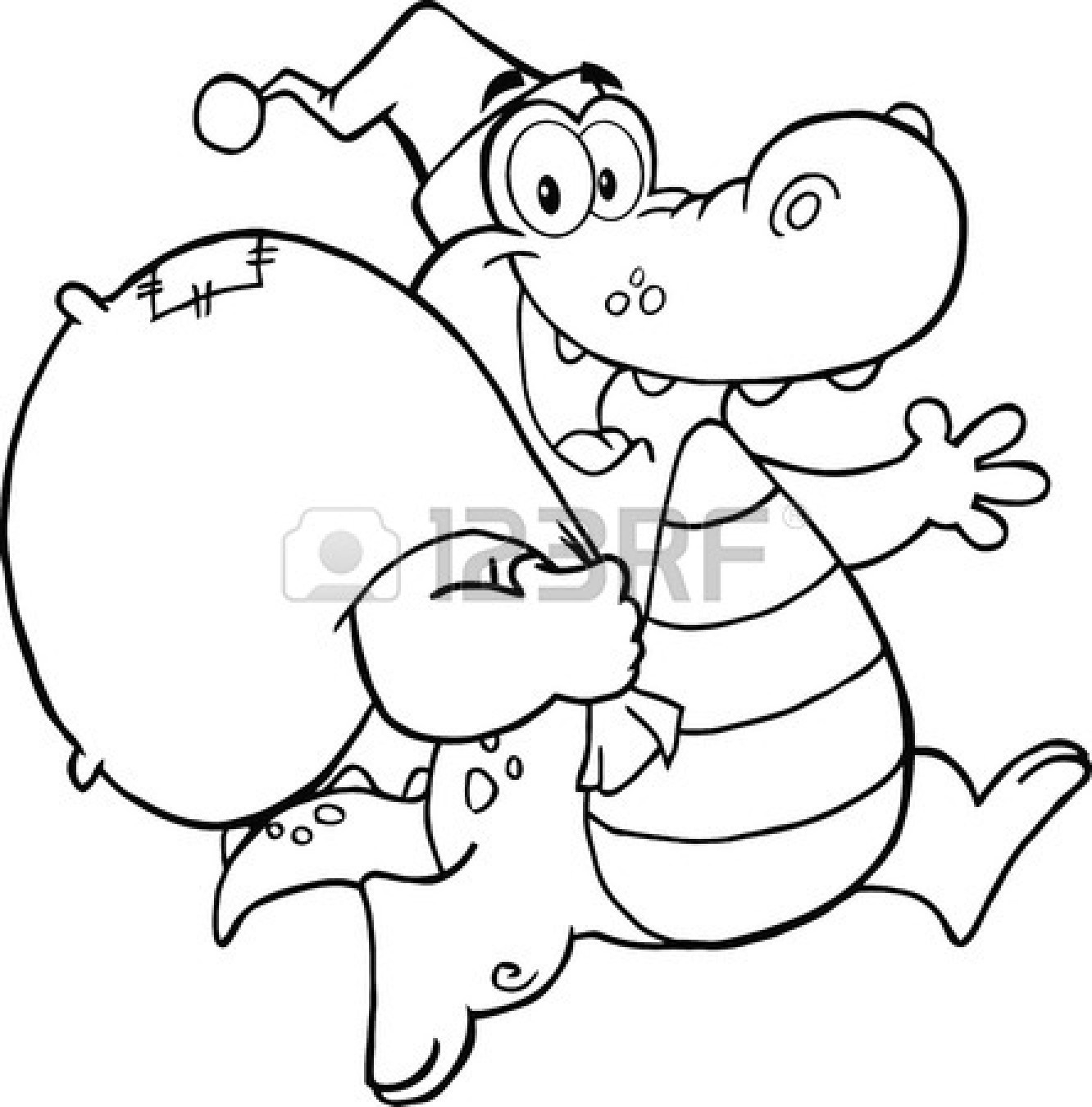 1332x1350 Cute Alligator Clipart Black And White Letters Example