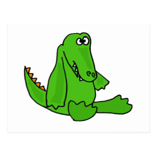 324x324 Cartoon Alligator Postcards Zazzle