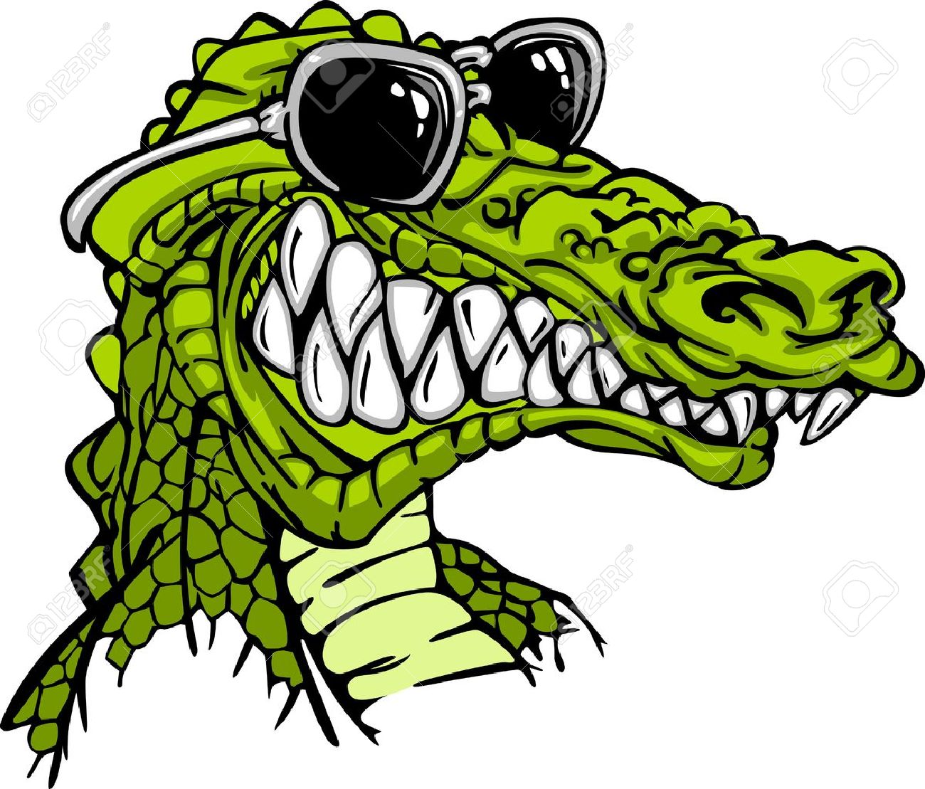 1300x1109 Cartoon Image Of A Crocodile Or Alligator Wearing Sunglasses