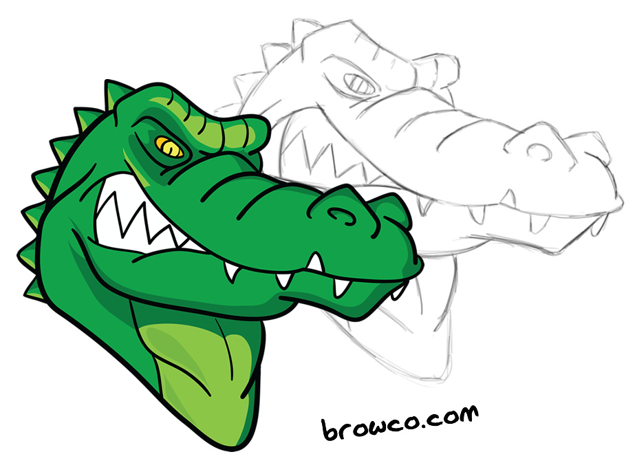923x673 Custom Alligator Cartoon Browco