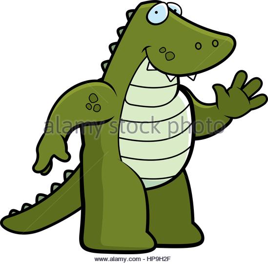 549x540 Happy Cartoon Alligator Waving Smiling Stock Photos Amp Happy