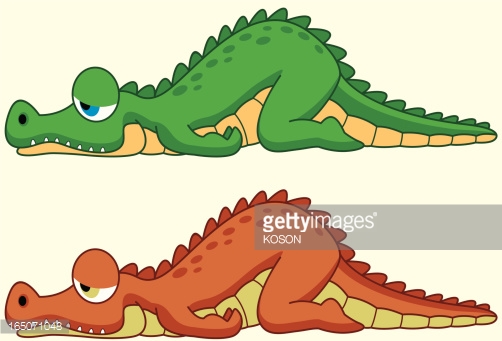 502x341 Alligator Clipart Sleeping