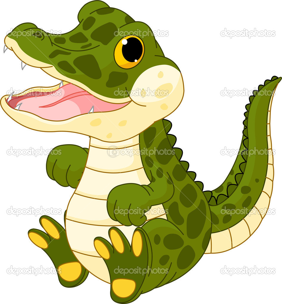 946x1023 Crocodile Clipart Yellow