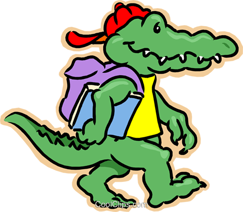 480x420 Alligator Clipart School