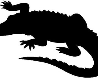 340x270 Alligator Clipart Silhouette