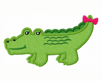340x270 Girl Alligator Clipart