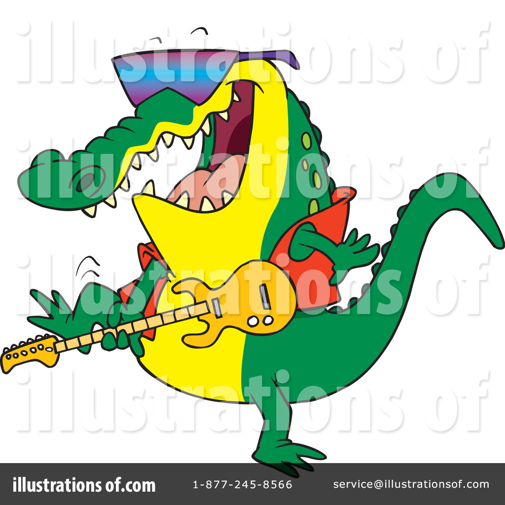 1024x1024 Mardi Gras Alligator Clipart