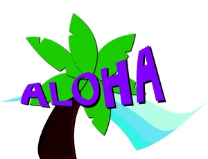 300x229 Aloha Clipart Image