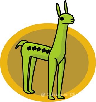 328x350 Alpaca Clipart Inca