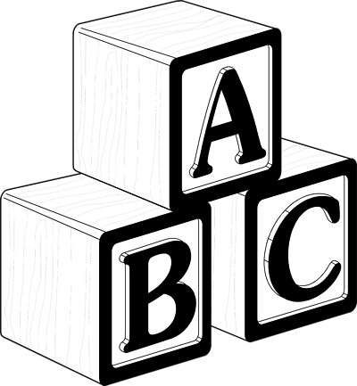 400x433 Abc Blocks Clip Art