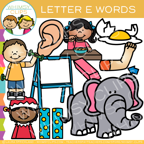 600x600 Letter E Alphabet Clip Art , Images Amp Illustrations Whimsy Clips