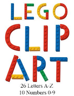 283x366 Digital Lego Clipart 26 Letters And 10 By Washiplannerstickers