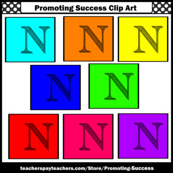 350x350 Letter N, Alphabet Letters Clip Art, Letter Sounds Clipart Sps Tpt